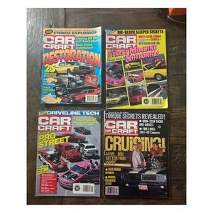 Car Craft Magazine Lot of 4 87-88 Camaro Chevelle Big Block Pro Street Cruising